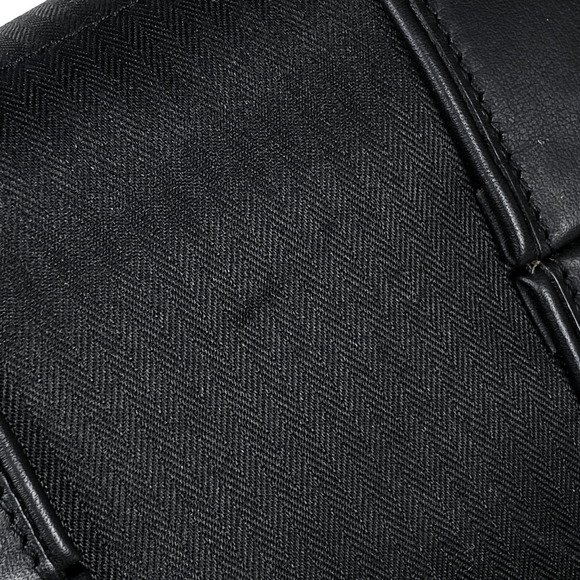 Hermes Acapulco PM Tote Bag H Logo Handbag Toile Chevron Black - Picture 3 of 7